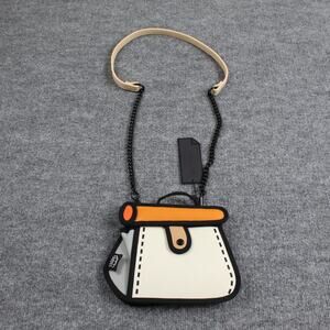 Jump From Paper 2D Shoulder Bag Cake Orange Cartoon Comic Style Anime Crossbody
